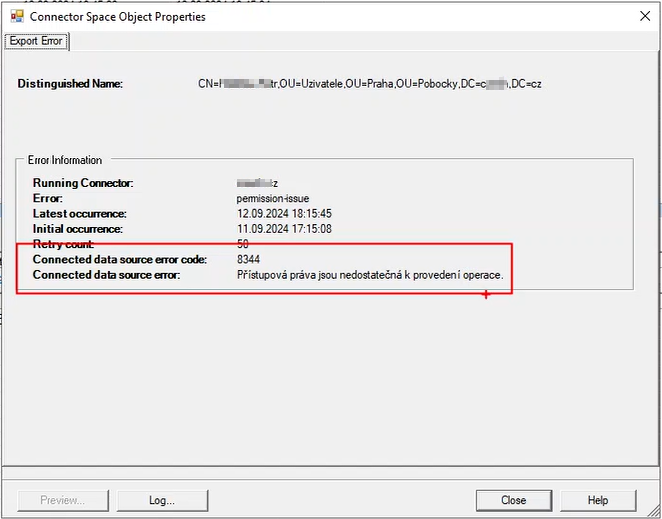 Microsoft Entra Connect permission-issue