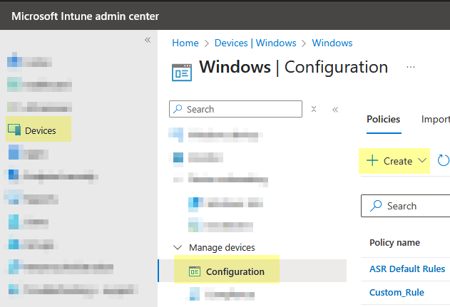 Microsoft Intune - Configuration - windows encryption