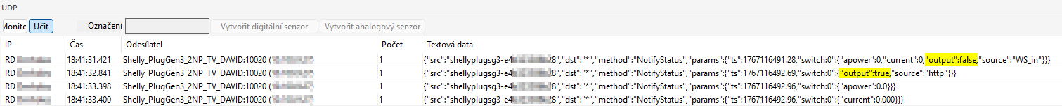 Shelly RPC over UDP to Loxone Virtual Input